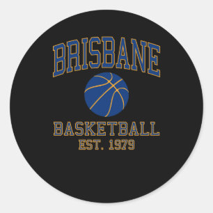 Adesivo Redondo Basquetebol de Brisbane