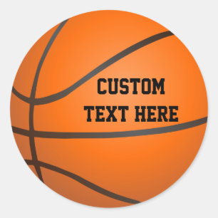 Adesivo Redondo Basquetebol personalizado