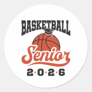 Adesivo Redondo Basquetebol Sênior 2026