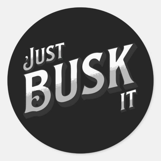 Adesivo Redondo Basta Buscar (Frente)