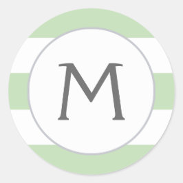 Adesivo Redondo Basta stripes Monogramas Vinhetas / Mint