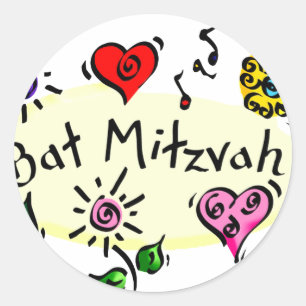 Adesivo Redondo Bastão Mitzvah