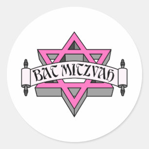 Adesivo Redondo Bastão Mitzvah