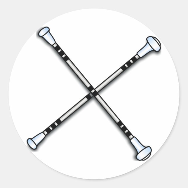 Adesivo Redondo Bastão/Twirling (Frente)