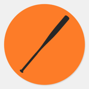 Adesivo Redondo Bat Baseball