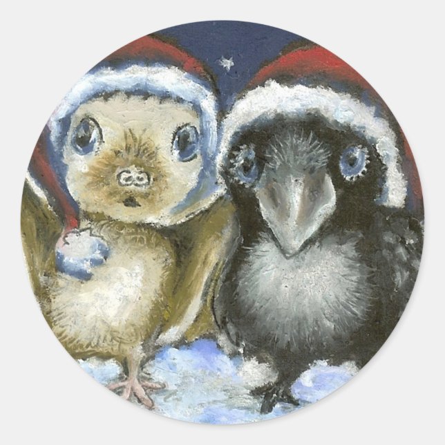 Adesivo Redondo Bat e raven (Frente)