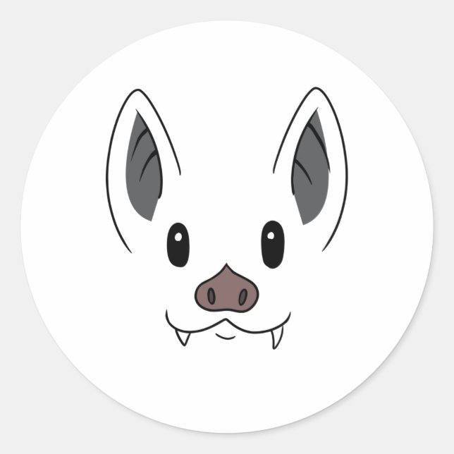 Adesivo Redondo Bat Face (Frente)