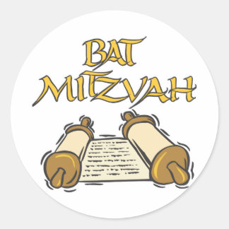 Adesivo Redondo Bat Mitzvah