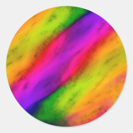 Adesivo Redondo Bat Mitzvah Bright Colors