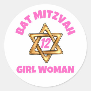 Adesivo Redondo Bat Mitzvah Classic Round Sticker