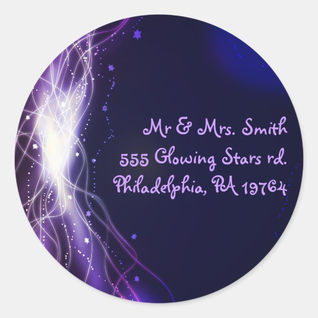 Adesivo Redondo Bat Mitzvah Retern Sticker Seal (Frente)