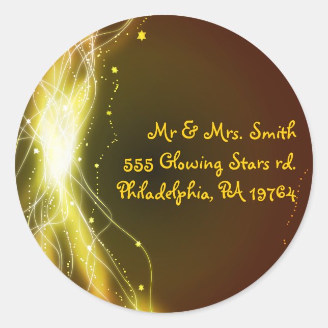 Adesivo Redondo Bat Mitzvah Retern Sticker Seal (Frente)