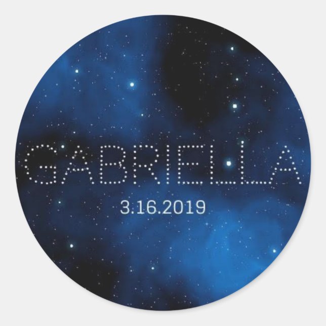 Adesivo Redondo Bat Mitzvah Sticker (Frente)