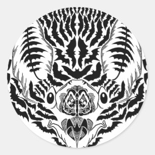 Adesivo Redondo Bat Spirit Animal