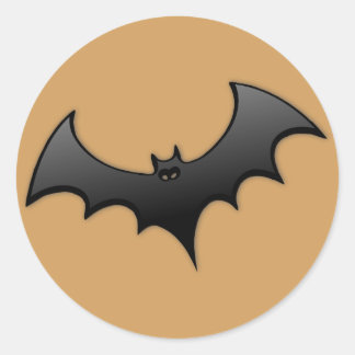 Adesivo Redondo Bat Sticker Laranja