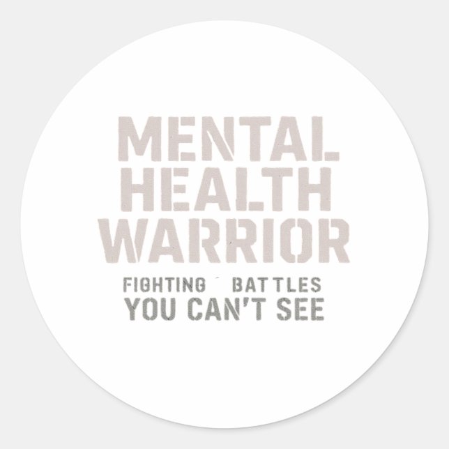 Adesivo Redondo Batalhas Invisíveis, Força Interna (Frente)