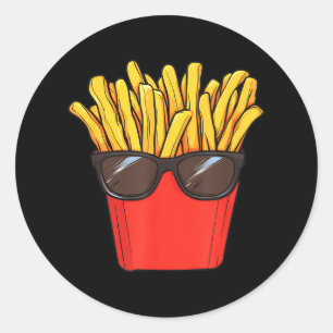 Adesivo Redondo Batata frita-frita frita