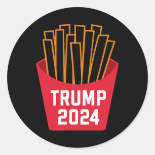 Adesivo Redondo Batata Frita Trump 2025 Trump 2025 Batata Trump