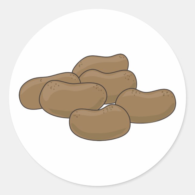 Adesivo Redondo Batatas (Frente)