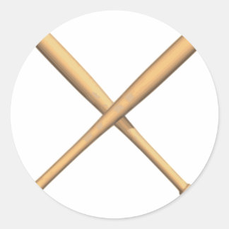 Adesivo Redondo Batatas cruzadas de beisebol