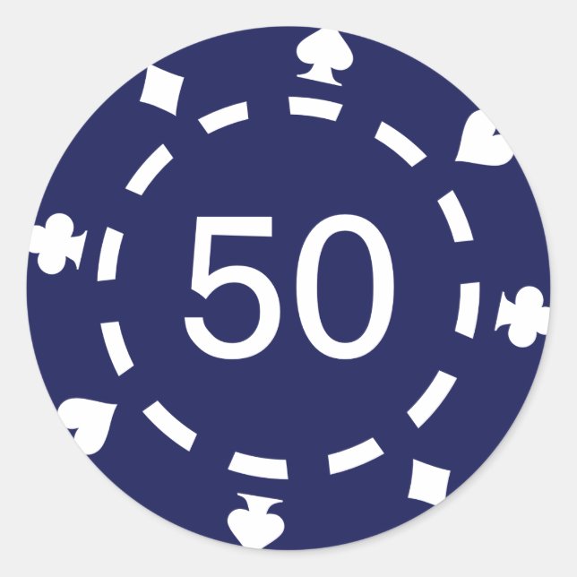 Adesivo Redondo Batatas de pôquer (Frente)