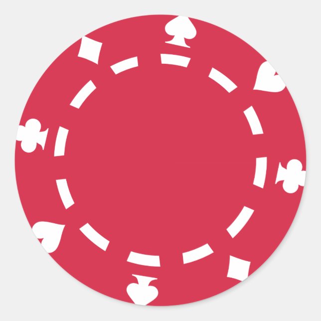 Adesivo Redondo Batatas de pôquer (Frente)