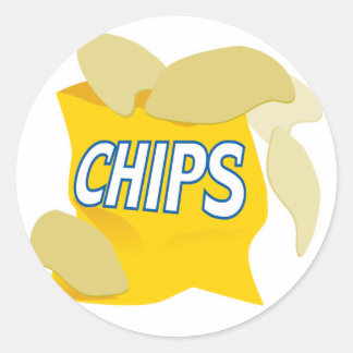 Adesivo Redondo batatas fritas
