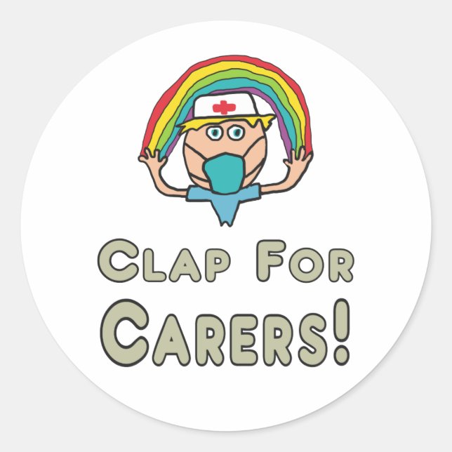 Adesivo Redondo Bate-Papo Para Cuidadores (Frente)