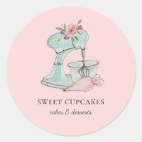 Batedeira de bolo de aquarela & saco de confeitar