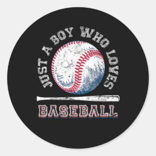 Adesivo Redondo Batedor de Beisebol do American Sports Fan Boys
