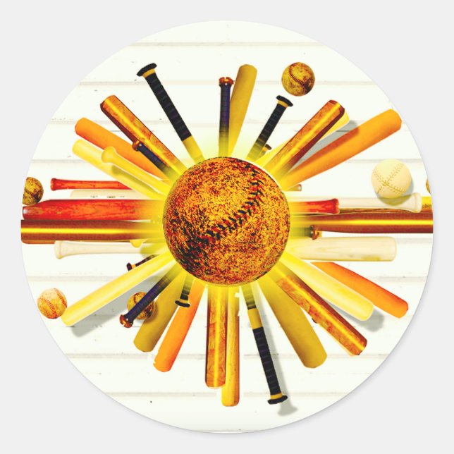 ADESIVO REDONDO BATER NO DOMINGO! (Frente)