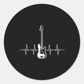 Adesivo Redondo Bateria De Violão De Bass Para Jogador De Bass