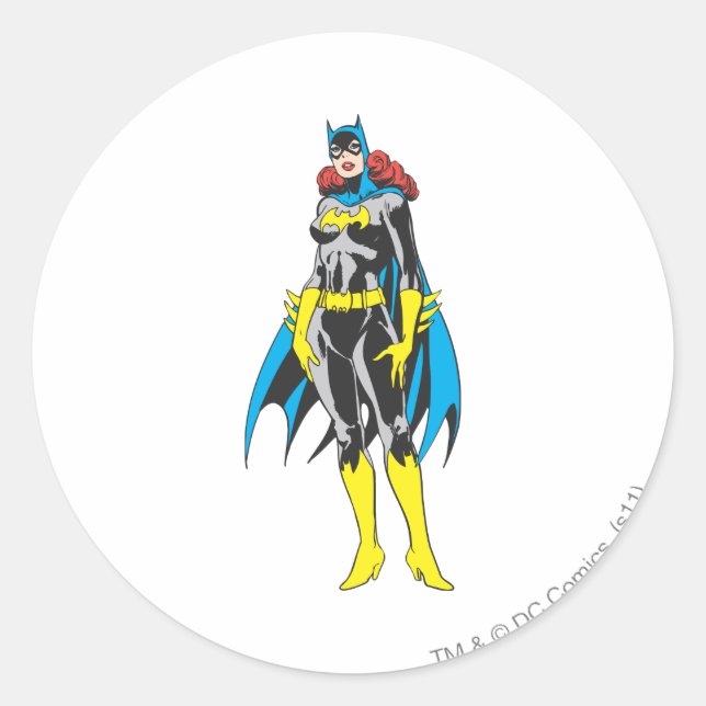 Adesivo Redondo Batgirl Stands (Frente)