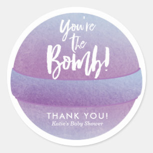 Adesivo Redondo Bath Bomb Stickers Chá Favor Stickers