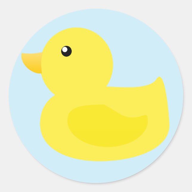 Adesivo Redondo Bath Time Yellow Duck (Frente)