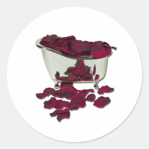 Adesivo Redondo BathtubFilledWithPetals100711