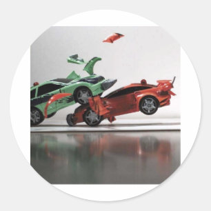 Adesivo Redondo batida de carro