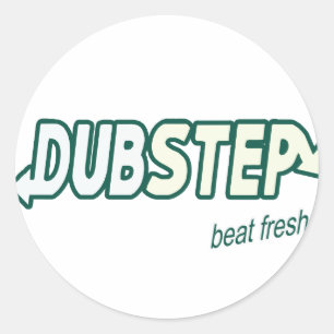 Adesivo Redondo Batida de DUBSTEP fresca