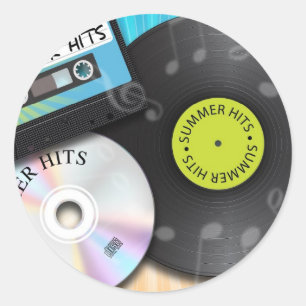 Adesivo Redondo batidas do verão