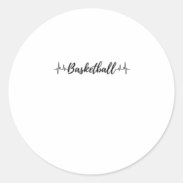 Adesivo Redondo Batimento de basquete 2 (Frente)