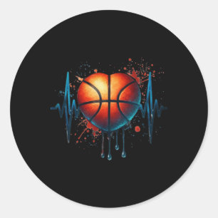 Adesivo Redondo Batimento de basquete 8