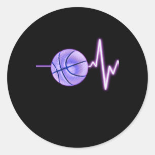 Adesivo Redondo Batimentos de basquete - Um Basquete Mais Recente