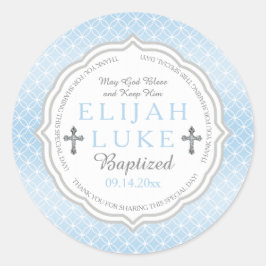 Adesivo Redondo Batismo | Anéis de eternidade