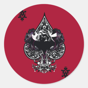 Adesivo Redondo Batman Ace of Spaces Gothic Crest
