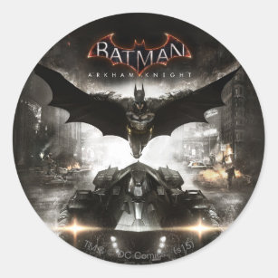 Adesivo Quadrado Batman Arkham Knight Key Art