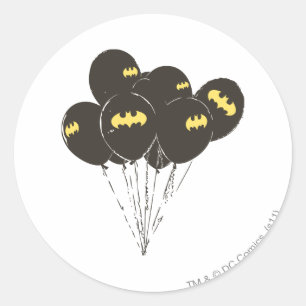 Adesivo Redondo Batman Balloons