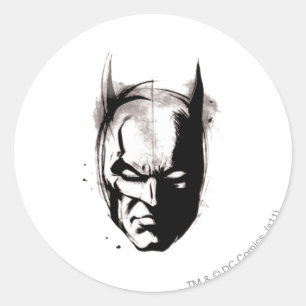 Adesivo Redondo Batman Drawn Face