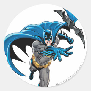 Adesivo Redondo Batman lança batarang