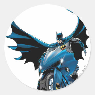 Adesivo Redondo Batman on cycle