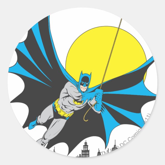 Adesivo Redondo Batman Swings (Frente)